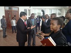 WCO SG during a press conference with Tanzania’s Minister of Finance and Planning
