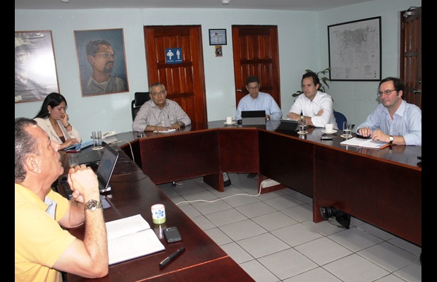 The Deputy Secretary General, Sergio Mujica, at the Management Committee meeting of the Nicaraguan Customs